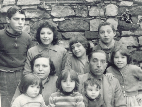 Mi familia en una foto en 1960 o 1961. 